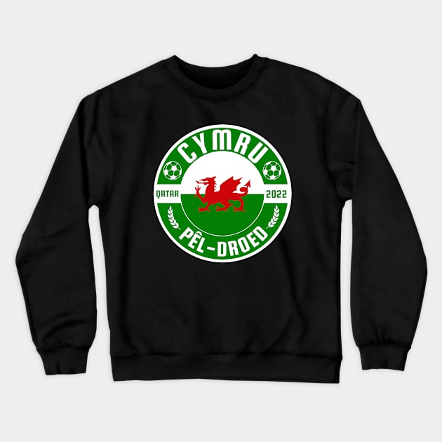 Cymru Football Crewneck Sweatshirt by footballomatic